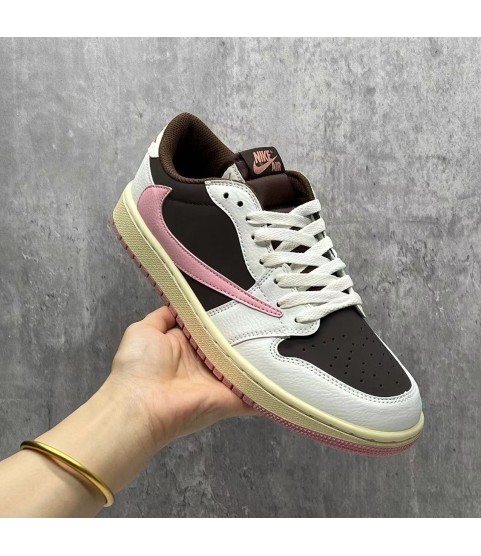 Travis Scott X Jordan 1 Low OG pink