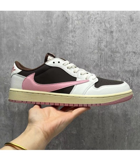 Travis Scott X Jordan 1 Low OG pink