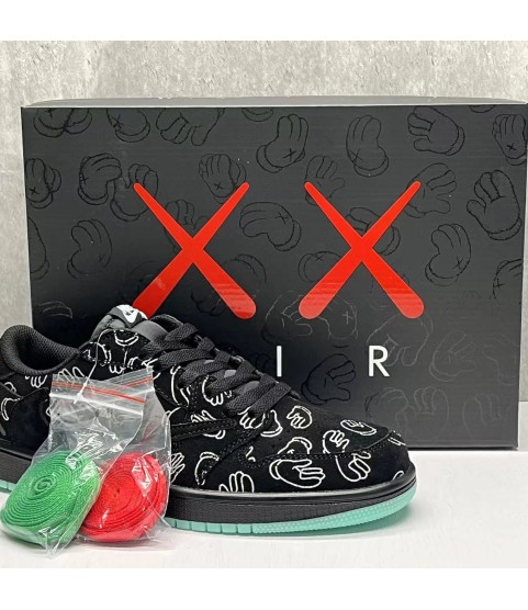 Jordan 1 kaws low black