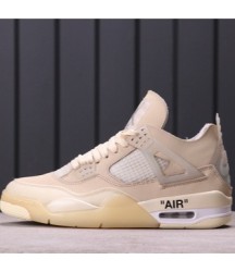 Air Jordan 4 x Off-White "Sail"