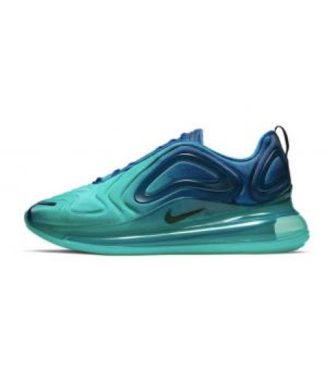 Зимние кроссовки Nike Air Max 720 бирюзовые с голубым - 393