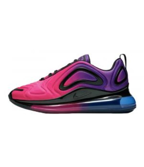 Зимние кроссовки Nike Air Max 720 сиреневые с розовым - 395