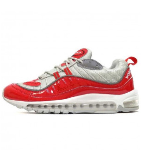 Женские кроссовки Nike Air Max 98 Supreme Red Grey - 431