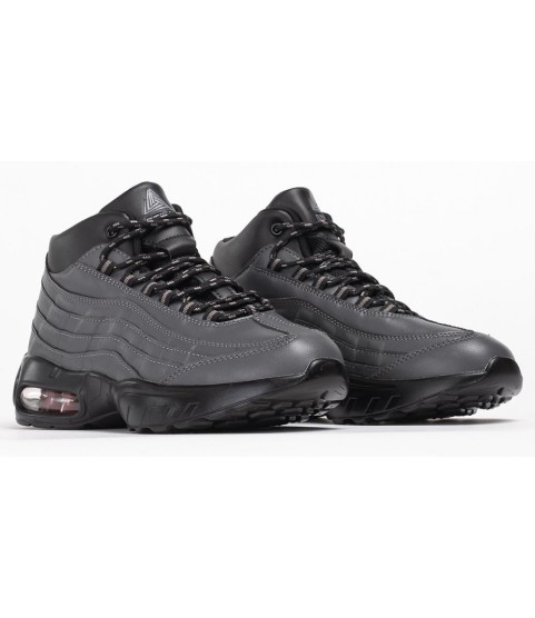 Nike кроссовки мужские Air Max 95 sneakerboot серые - 496