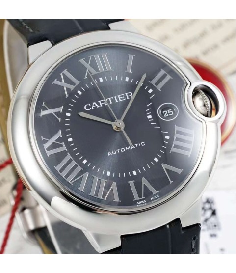 Часы Cartier Ballon Bleu серый циферблат