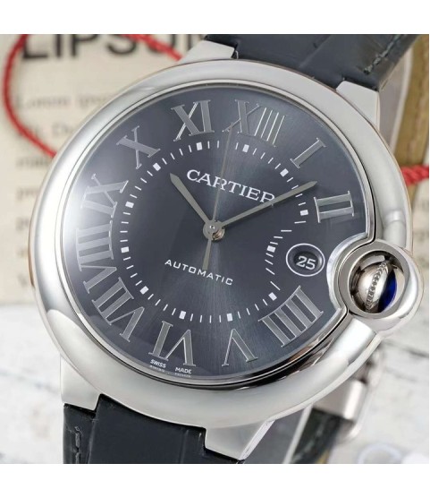 Часы Cartier Ballon Bleu серый циферблат