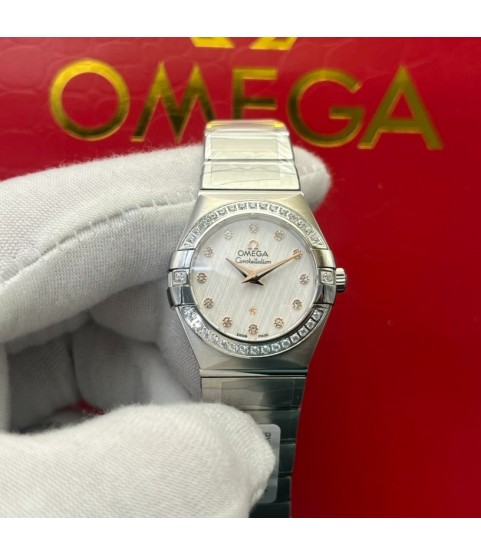 Часы Omega Constellation с бриллиантами